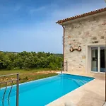 Rustic Villa Krug With Panorama View In Buje