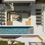 Villa Mons Caldera For 10 People With 40 M2 Infinity Heated Pool & Kids Playground